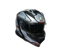 AGV K7 Jaeger Casco, nero-argento, taglia S per maschi