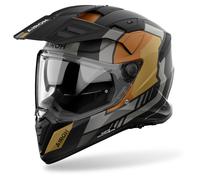 Casco Touring Airoh Bandit Horn Nero Oro Opaco XXL