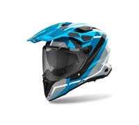 Casco Touring Airoh Commander 2 Mavick Cerulean Blue Lucido 3XL