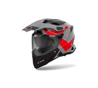 Airoh Commander 2 Reveal, casco enduro XL male Opaco Grigio/Nero/Rosso Fluo