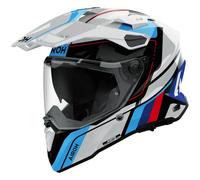 Casco Integrale Airoh Commander 2 Skip Bianco Rosso Blu