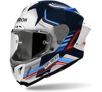Casco Integrale Airoh Gp800 Hurricane Bianco Blu Rosso Lucido M