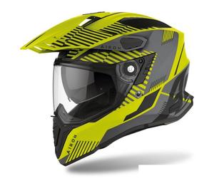 Casco Integrale AIROH On-Off Commander Boost Yellow Matt Taglia:M
