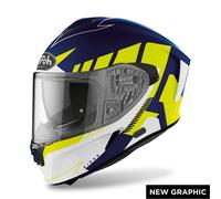 Casco Integrale Airoh SPARK RISE BLUE/ YELLOW MATT