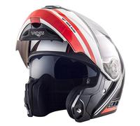 Casco Integrale Apribile NOS NS-8 Dynamic Rosso Lucido Taglia:S
