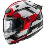 Casco Integrale Arai QUANTIC FACE in fibra Bianco Rosso