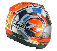 casco integrale Arai RX-7V EVO 2025 IoM TT Limited Edition arancione blu bianco M