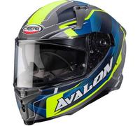Caberg Avalon X Optic, casco integrale XS male Opaco Grigio/Blu/Giallo Fluo