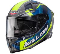 CASCO INTEGRALE AVALON X OPTIC MATT GREY BLUE YELLOW FLUO | CABERG | NUOVO - M