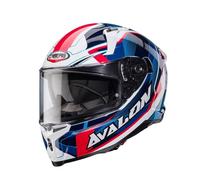 CASCO INTEGRALE AVALON X OPTIC WHITE / BLUE / RED | CABERG | MotoCharlie