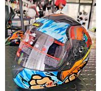 Casco Integrale bambino bimbo CGM 265X LUCKY BOXER azzurro rosso verde XL 53-54