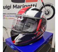 Casco Integrale bambino bimbo CGM RAIDER WILD Blu bianco rosso YS S 47-48