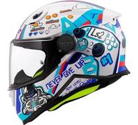 LS2, Casco Moto Integrale Bambino KID NEXT LEVEL White, M