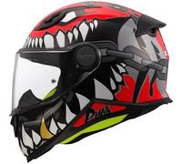 Casco Integrale Bambino LS2 FF812 Kid Punk Grigio Rosso S