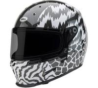 Casco Integrale Bell Eliminator Carbon Death Spray LTD Bianco Nero S
