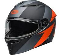 Casco Integrale Bell Lithium 2025 Shear Grigio Opaco Arancione XXL
