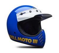 Casco Integrale BELL Moto-3 Classic Blu LucidoL Blu Lucido