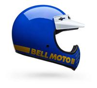 Bell Moto-3 Classic, casco a croce L male Blu/Giallo