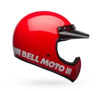 Bell Moto-3 Classic Casco Motocross, rosso, taglia M