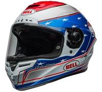 Casco Integrale Bell Race Star Flex 2024 Beaubier Bianco Blu Rosso M