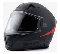 Casco Integrale Blauer NF01 Naca Grafica A Nero Opaco Rosso L