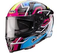 Casco Integrale Caberg Avalon X Brama Nero Azzurro Giallo Fluo Fuchsia S