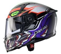 Casco Integrale Caberg Avalon X Gurkha Nero Opaco Arancio Fluo Verde Fluo Viola XL