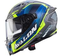 Casco Integrale Caberg Avalon X Optic Antracite Opaco Giallo Fluo Blu XXL