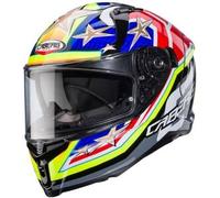 Caberg Avalon X Track Casco, rosso-blu-giallo, taglia M per maschi