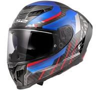 Casco Integrale Carbonio LS2 FF807 Dragon Trax Blu Rosso L