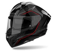 Casco INTEGRALE carbonio moto Airoh MATRYX Carbon Stylish Rosso Red helmet