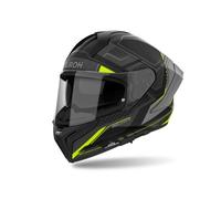 Casco Integrale Casco da Cross Casco Moto Airoh MATRYX ROCKET Nero Giallo