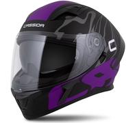 Casco integrale Cassida Orbit Multivers nero opaco-viola-grigio-bianco XL