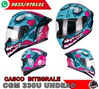 Casco Integrale CGM 330U RIOT Undead Azzurro Rosa Lucido da XS a XXL