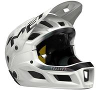 Casco con mentoniera removibile met parachute mcr mips matte white