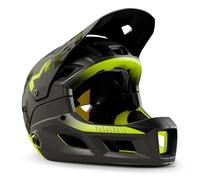 Casco Integrale Convertibile da Enduro, Trail e E-MTB MET Parachute MCR MIPS - Convertibile, Sicuro, Ventilato, Visiera Regolabile, Camo Lime Green, Matt Glossy