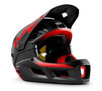 Casco Integrale Convertibile da Enduro, Trail e E-MTB MET Parachute MCR MIPS - Convertibile, Sicuro, Ventilato, Visiera Regolabile, Nero Rosso, Opaco Lucido