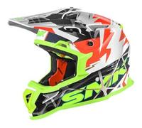 Casco Integrale Cross SMK ALLTERRA FULMINE MX Bianco Giallo L