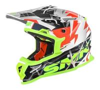 Casco Integrale Cross SMK ALLTERRA FULMINE MX Bianco Giallo L