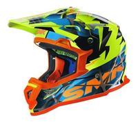 Casco Integrale Cross SMK ALLTERRA FULMINE MX Giallo Rosso L