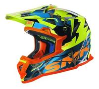 Casco Integrale Cross SMK ALLTERRA FULMINE MX Giallo Rosso S
