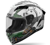 Casco integrale da moto Airoh CONNOR Alligator bianco-verde lucido XS