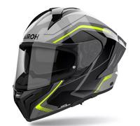 Casco integrale da moto Airoh MATRYX Wide nero-grigio-giallo XS