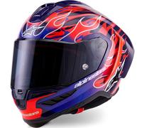 Casco integrale da moto Alpinestars Supertech R-10 Flyte edizione limitata Jorge Martin viola-rosso S