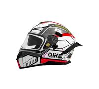 Casco integrale da moto con visiera double-face Protezione solare Antiappannamento Ampio campo visivo a 190 gradi Leggero Traspirante Caschi sicuri Bianco XXL/63-64cm