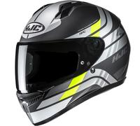 Casco integrale da moto HJC C10 Hiper MC3HSF nero-argento-giallo L