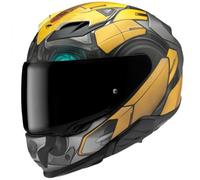 Casco integrale da moto HJC F71 Bumblebee Hasbro MC3SF nero-grigio-giallo M