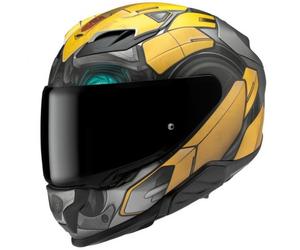 Casco integrale da moto HJC F71 Bumblebee Hasbro MC3SF nero-grigio-giallo M