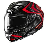 Casco integrale da moto HJC F71 Carbon Nevio MC1 nero-rosso XS
