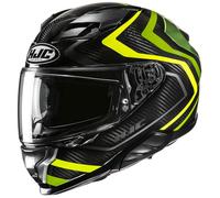 Casco integrale da moto HJC F71 Carbon Nevio MC3H nero-verde fluo M